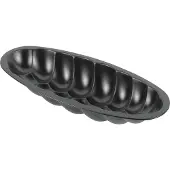 Kaiser Backform, Hefekranz, schwarz, Attraktive Kuchenform mit Rezept, 1 Stück