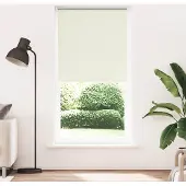 vidaXL Verdunkelungsrollo Cremeweiß 105x210cm Stoffbreite 100,7cm