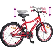 vidaXL Kinderfahrrad 18 Zoll für 5-7 Jahre alt Rot