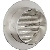 vidaXL Lüftungsgitter 8 pcs Silber 100 mm Edelstahl