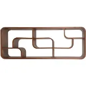 Zuiver Schrank Seven im Bogendesign aus Nussbaumfurnier von , Braun
