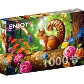 Enjoy Puzzle Blossom-Eichhörnchen Puzzle 1000 Teile