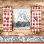 Mank Serviette Tissue Almblick, 33 x 33 cm, 100 Stück