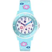 s.Oliver Kinderuhr mit süßem Blumenprint SO-4498-PQ