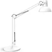 MAUL Schreibtischlampe MAULstudy, weiß / opal, für Arbeitszimmer / Büro, Metall, Tischlampe