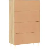 vidaXL Highboard Sonoma-Eiche 69,5x31x115 cm Holzwerkstoff