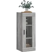 vidaXL Wandschrank Grau Sonoma 34,5x34x90 cm