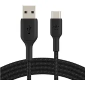 Belkin CAB002BT2MBK, 2 m, USB A, USB C, Schwarz