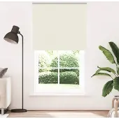 vidaXL Verdunkelungsrollo Cremeweiß 130x230cm Stoffbreite 126,6cm