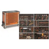 Beta Werkzeugwagen mit 9 Schubladen, 716-teilig, 2400S XLO9/E-XXL, orange