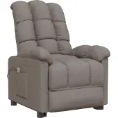 Syfax Massagesessel Taupe Stoff