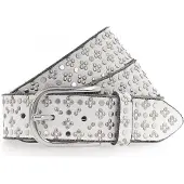 B.belt Tini Silver Leather Belt