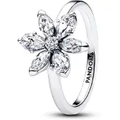 Pandora 193000C02 Damen-Ring Herbarium Funkelnde Blume