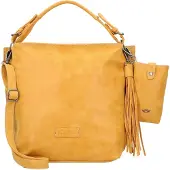 Fritzi aus Preußen Shopper Umhängetasche Vintag Fritzi Hobo 1 Honey Mustard gelb