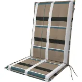 Doppler Stuhlauflage Hochlehner Midi Living 110x48x6 cm, braun schwarz rot