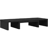 vidaXL Monitorständer Verstellbar Schwarz 60x24x10,5 cm Holzwerkstoff