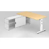 Hammerbacher Anbauschreibtisch OSE16, 160 x 80 cm