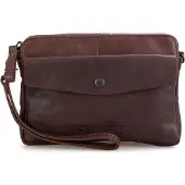 Spikes & Sparrow Leder Umhängetasche Idaho Crossover Dark Brown dunkelbraun