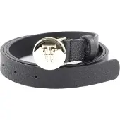Tommy Hilfiger Ledergürtel in schwarz für Damen, Größe: 95. TH New Round
