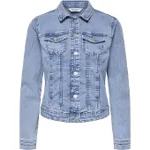ONLY Jeansjacke "ONLWONDER – Jeansjacke mit Teilungsnähten und Stretch" sehr figurbetont, casual, Denim, Baumwollmischung, Brusttaschen