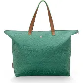 Pip studio Tote Bag Velvet Quiltey Days Green 66x20x44cm
