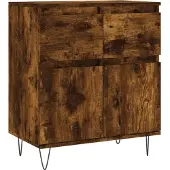 vidaXL Sideboard Räuchereiche 60x35x70 cm Holzwerkstoff