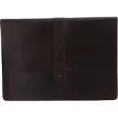 Buckle & Seam Leder Laptop Sleeve Aspen Braun