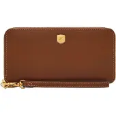 Fossil Geldbörse Lennox Zip Continental Wallet Brown braun