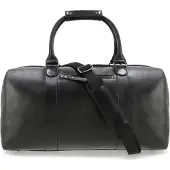 Buckle up BUCKLE & SEAM Leder Reisetasche Willow Blu Weekender Black schwarz