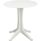 Progarden Tisch Levante 70 cm weiss rund, Vollkunststoff