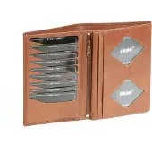 LEAS Brieftasche Echt-Leder, Cognac Special Edition