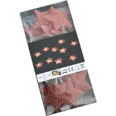 Gift Company Gift-Company Lichterkette LED Stern geflochten kupferfarben