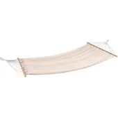 DELUKE Hängematte TRIER Beige Kastanie Relaxmatte zum Hängen Baumfreundlich