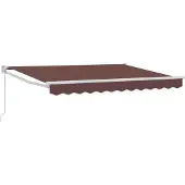 vidaXL Ausziehbare Markise Braun 3,5 x 2 m