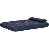 Welikera Luftmatratze für 2 Personen, mit Handpumpe, weich & robust, 203x152x22cm, Blau