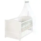 Roba Babybett 70 x 140 cm Woodland Buddies - Umbaubares Kinderbett mit Zubehör