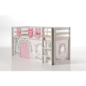Vipack Pino Spielbett Kiefer Textilset Baumwolle