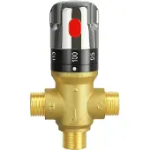 Fokelyi Thermostatisches Mischventil, 1/2 NPT-Mischventil, Wassertemperierventil, Temperaturregelventil, massives Messing