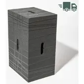 Wd3 GmbH Xbrick Sitzwürfel Bürohocker multifunktionaler Baustein anthrazit-schwarz