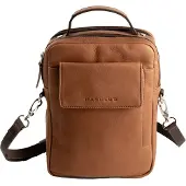 Harold's Leder Umhängetasche Country Crossbag Handle Cognac hellbraun