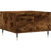 vidaXL Couchtisch Räuchereiche 55x55x36,5 cm Holzwerkstoff