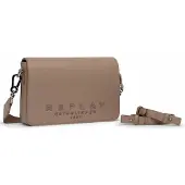 Replay Umhängetasche Crossbody Bag Pale Grey Brown beige
