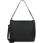 Seidenfelt Manufaktur Seidenfeld Schultertasche Persby Hobo mit herausnehmbaren Einsatz black/gold