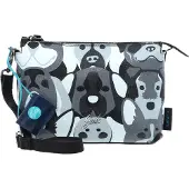 Gabs Leder Umhängetasche Josephine TG Animals + Bull Crossbody Bag Pop Dogs Nero mehrfarbig