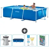 Intex Rechteckiger Frame Pool - 260x160x65 cm - 5-teilig SCB129
