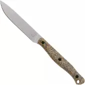 White River Knives GripXodus 4 WREX4-BM Stonewashed S35VN, Brass Metallic GripX, Fahrtenmesser