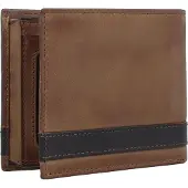 Fossil Kartenetui Quinn Bifold Flip ID Brown braun