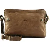 VOi Leder Umhängetasche City Cowboy Carola Crossbody Bag Cognac braun