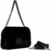 Replay Umhängetasche Schultertasche Crossbody Bag Black schwarz