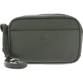 Lacoste Leder Umhängetasche City Court Crossover Bag Kaki khaki